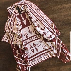 Tribal print sweater vest